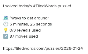 TiledWords-Solved