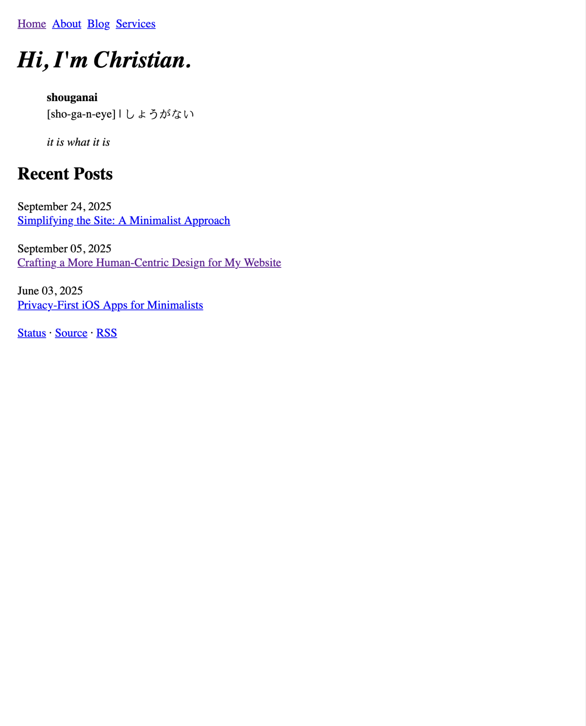 A screenshot of the new theme for cleberg.net.